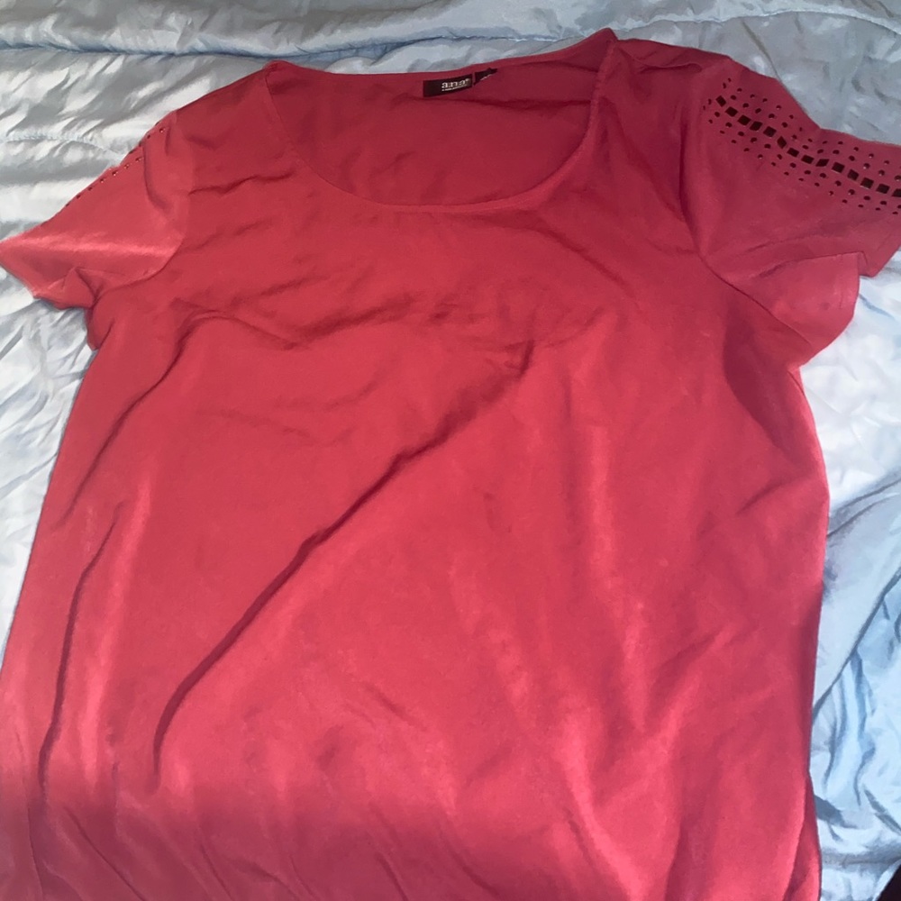Coral color shirt
